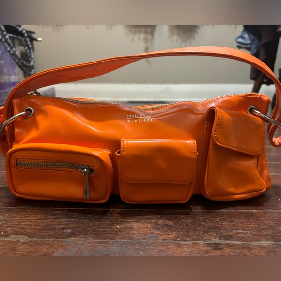 MATT & NAT Patent Vegan Leather Unfolding Shoulder Bag - Picture 4 of 15